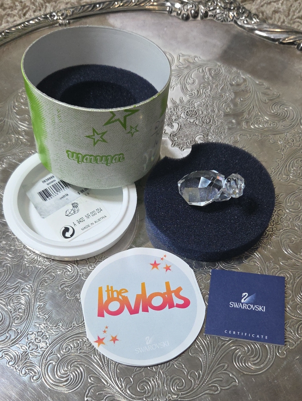 NIB ~ Swarovski Crystal Turtle (The Lovlots) with Certificate